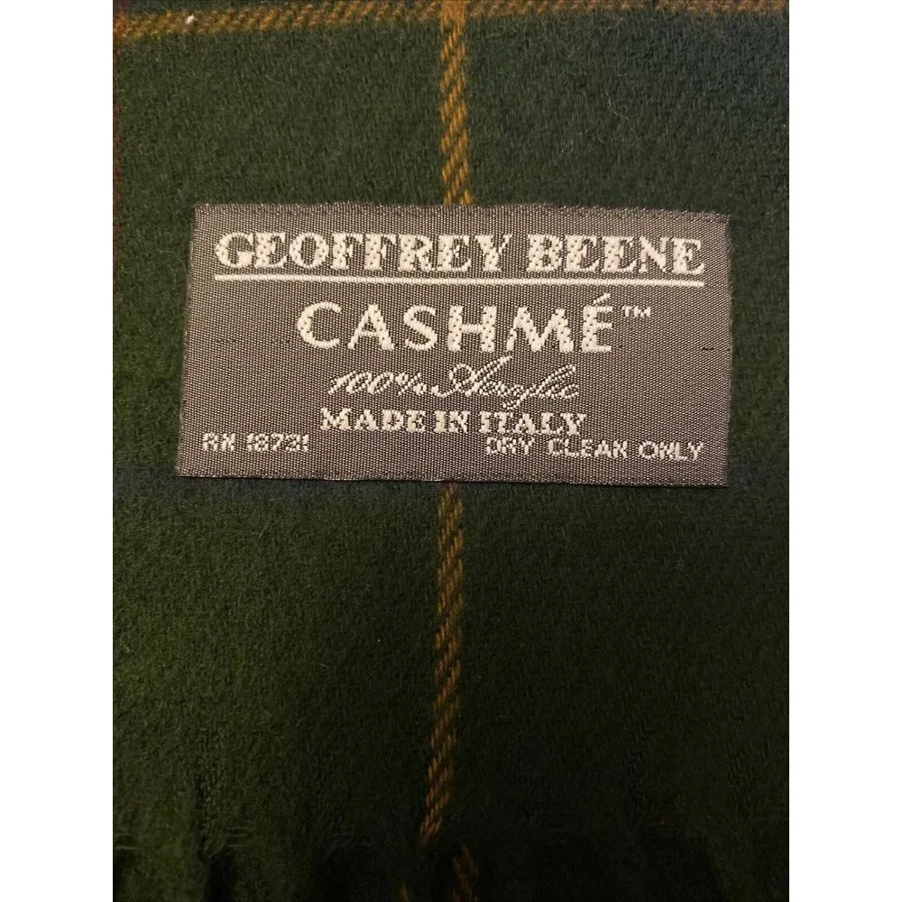Geoffrey Beene Cashme Men Scarf 100% Acrylic Made in ITALY 72